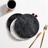 Natural Marble Decorative Trays Nordic Cake Dessert Plates Jewelry Cosmetic Display Storage Tray Round Desktop Decoration Plate 1