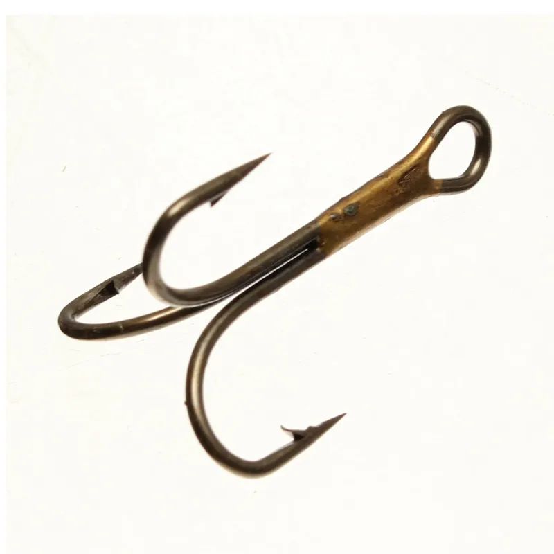 50pcs/Box Fishing Hook Antirust Treble Hooks Tackle Carbon Steel Lure