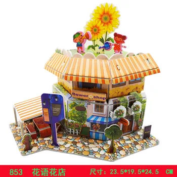 

Cartoon Kids 3D Puzzles Children's DIY Toys Learning Education Toys Puzzles Improve Kids Intelligence and Practical Ability
