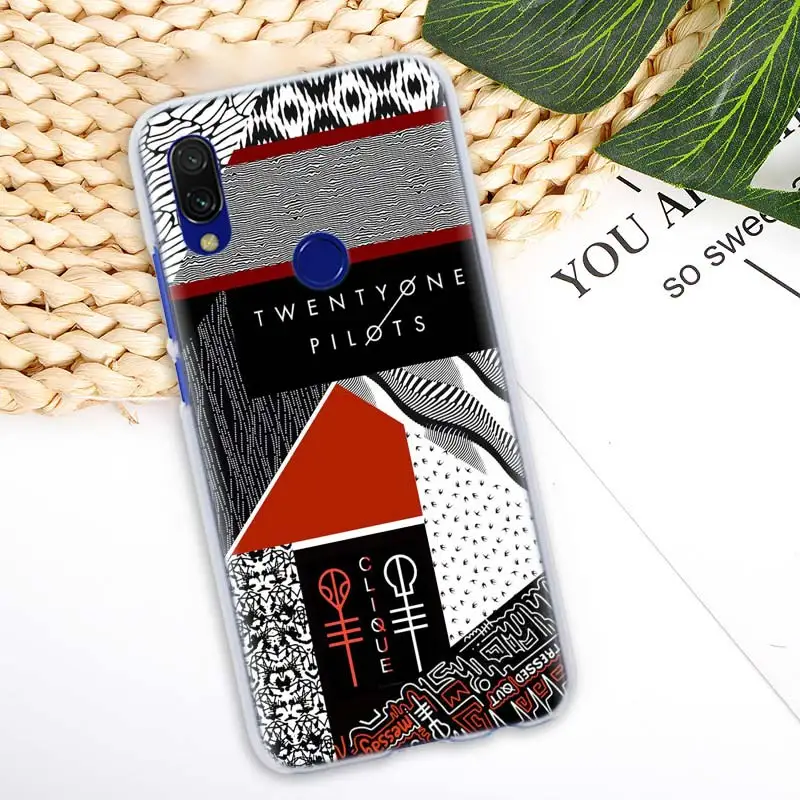 Twenty One Pilots Чехлы для Xiaomi Redmi K20 Pro Note 7 7S Y3 Note 6 5 Plus 6A 7A S2 GO жесткий чехол для телефона