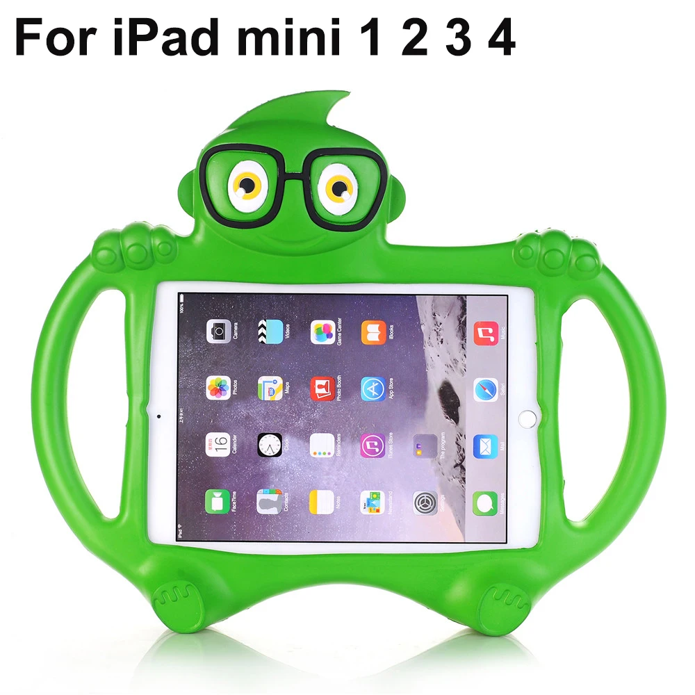 

Tablet Case For iPad Mini 4 3 2 1 Cover Kids Cute Cartoon Children Washable Shockproof Protective Skin Stand Handle Sleeve