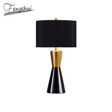 Роскошная керамическая ткань, светодиодный светильник, настольная лампа, украшение на стол для дома, лампа для спальни, прикроватная тумбочка, для отеля, для учебы, для гостиной, настольная лампа