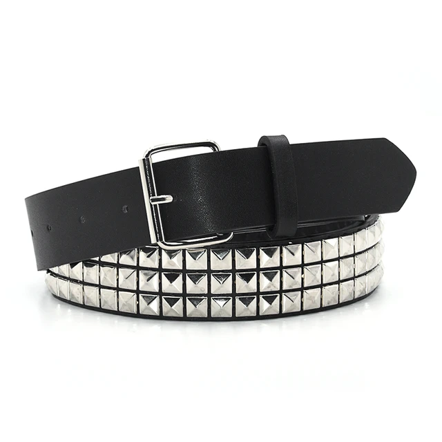 Rusty Pyramid Studded Leather Belt