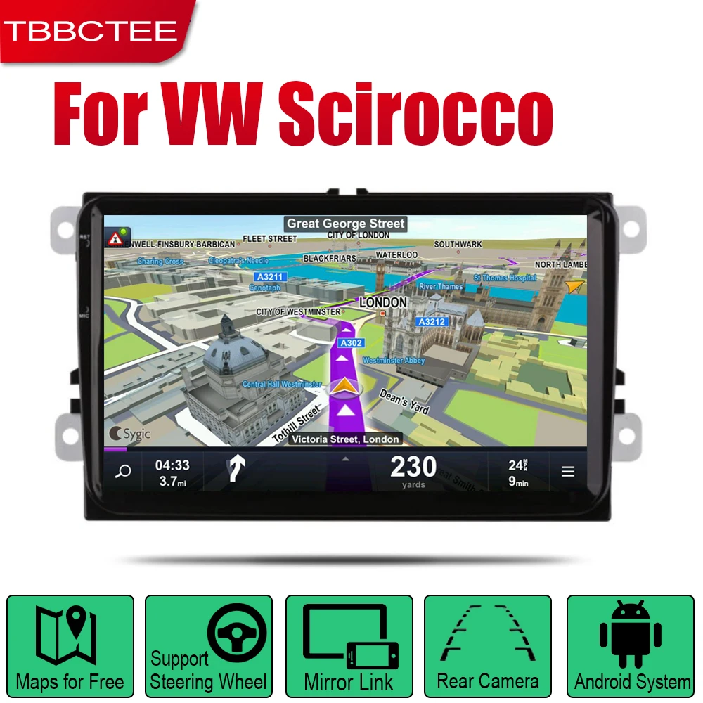 TBBCTEE Android автомобильный gps Navi для Volkswagen VW Scirocco 2008~ плеер навигация WiFi Bluetooth Mulitmedia система аудио
