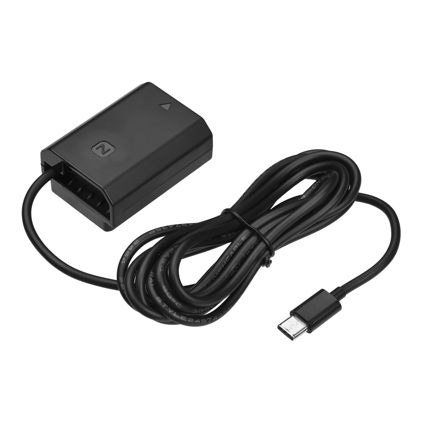 Andoer NP-FZ100 Paquete de batería ficticia Conector Acoplador DC Cable de  resorte para Sony A7III A9 A7RIII A7SIII