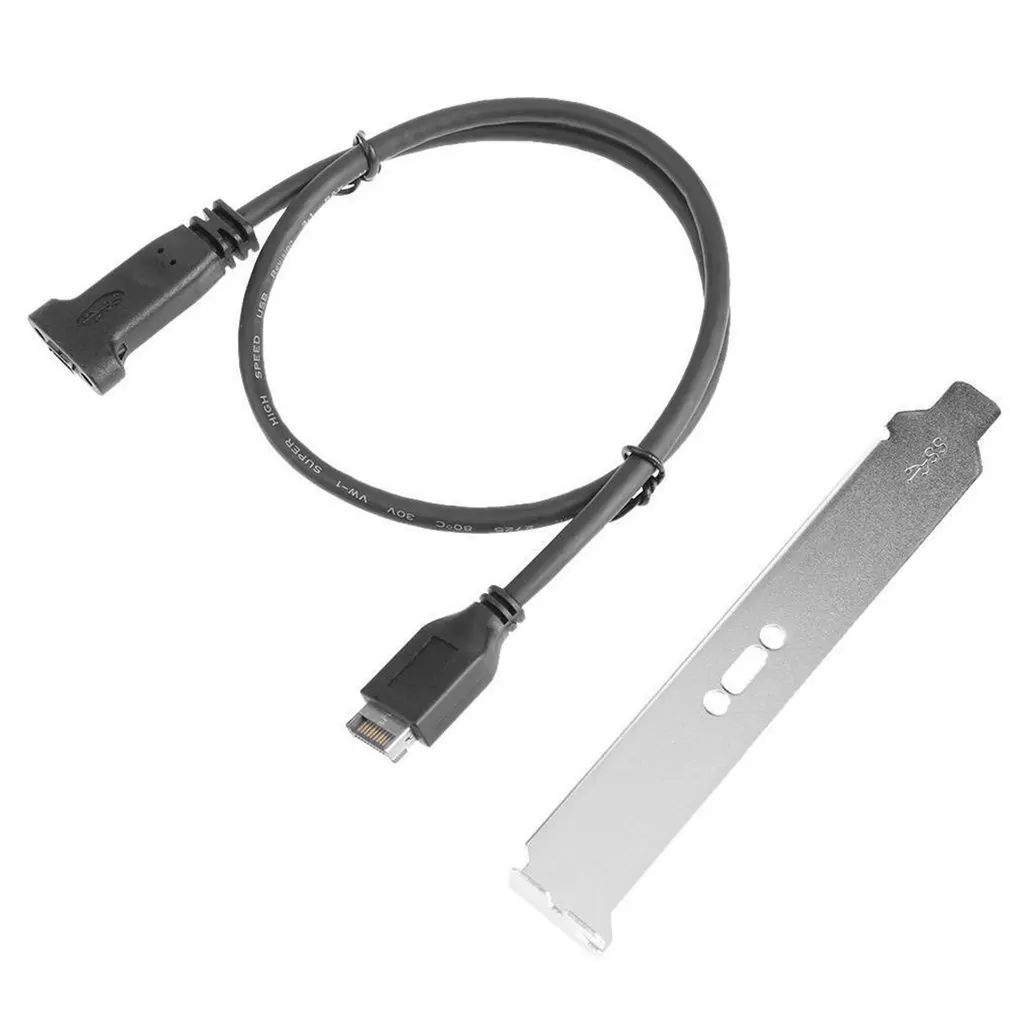 0.5M USB3.1 TYPE E TO C Female front panel USB 3.1 type-E male to type-c USB-C female CF cable |