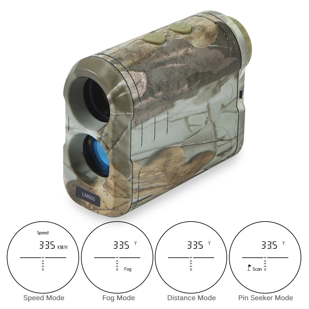 

Hot New 600M Golf Rangefinder 6X Distance Meter Speed Tester Range Finder with Carry Bag Hand Strap