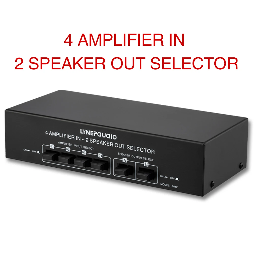 5 channel amplifier 4 in 2 out passive power amplifier speaker selection switcher speaker switch splitter comparator no loss of sound quality best integrated amplifier