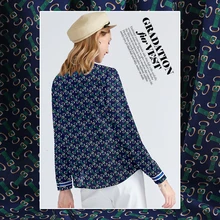 Чистый натуральный шелк тканевый креп de chine 19 Xia Zhensi оба креп Материал печать номера настоящий шелк креп Цепи Чистый