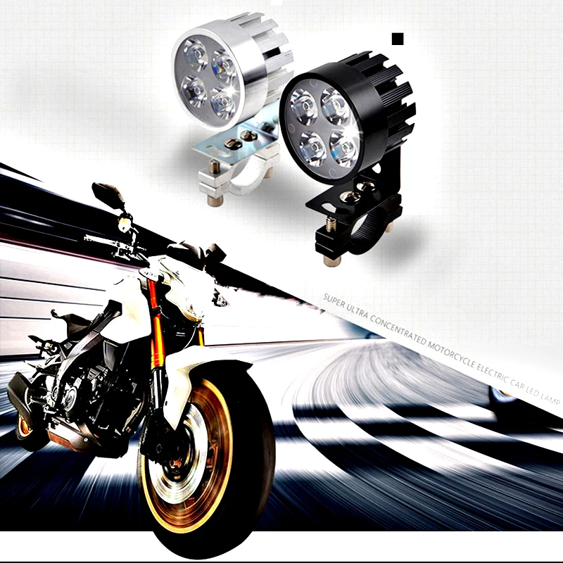 12v 20w Headlight Motorcycle driving work Lamp LED motor Assist spotlight auxiliary lamp motorbike headlamp |