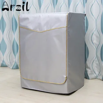 

Washing Machine Cover Waterproof Case Home Sunscreen Laundry Dryer Polyester Silver Coating Automatic Roller Dustproof