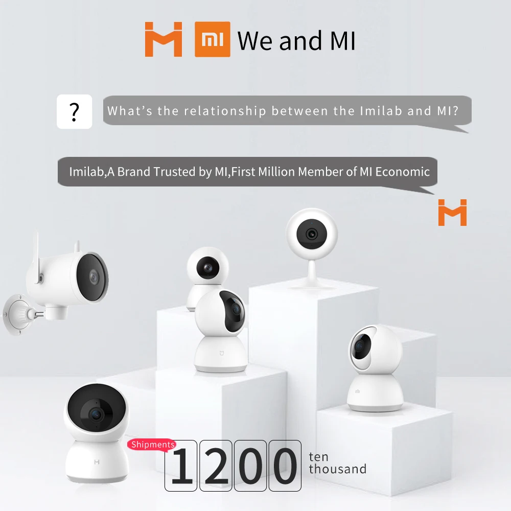 2020 Xiaomi умная уличная камера WIFI Водонепроницаемая PTZ веб 270 угол 1080P двойная