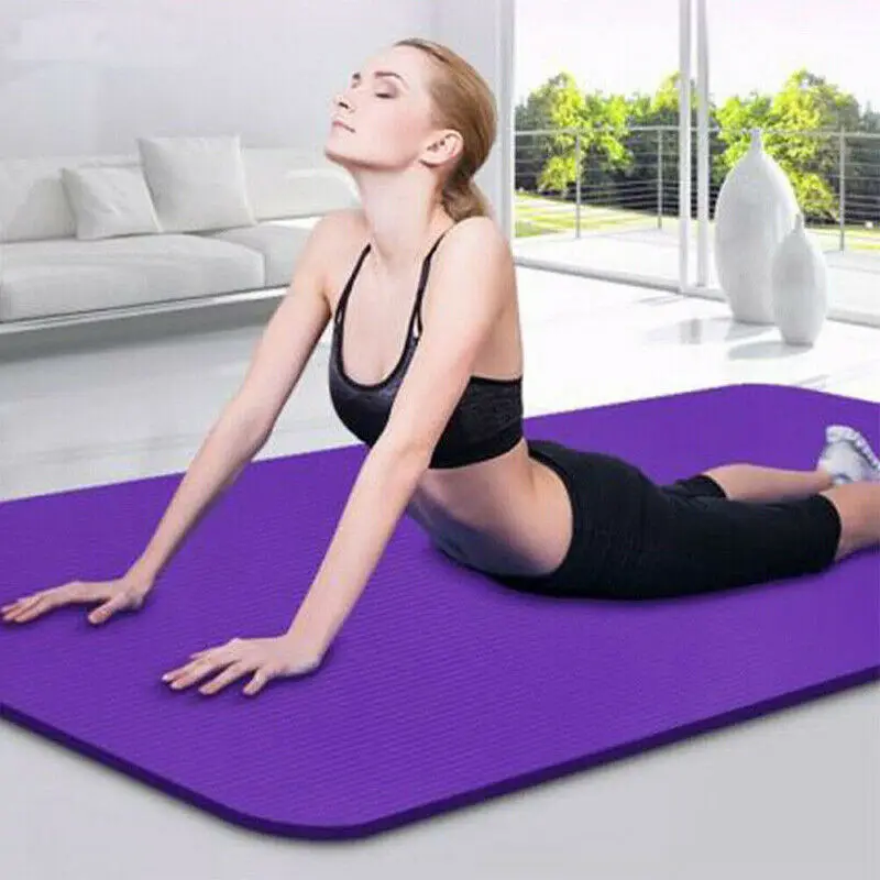 173x60 см Экстра толстый коврик для йоги нескользящий прочный Тренировочный Коврик для фитнеса для тренажёрного зала для начинающих экологический гимнастический коврик