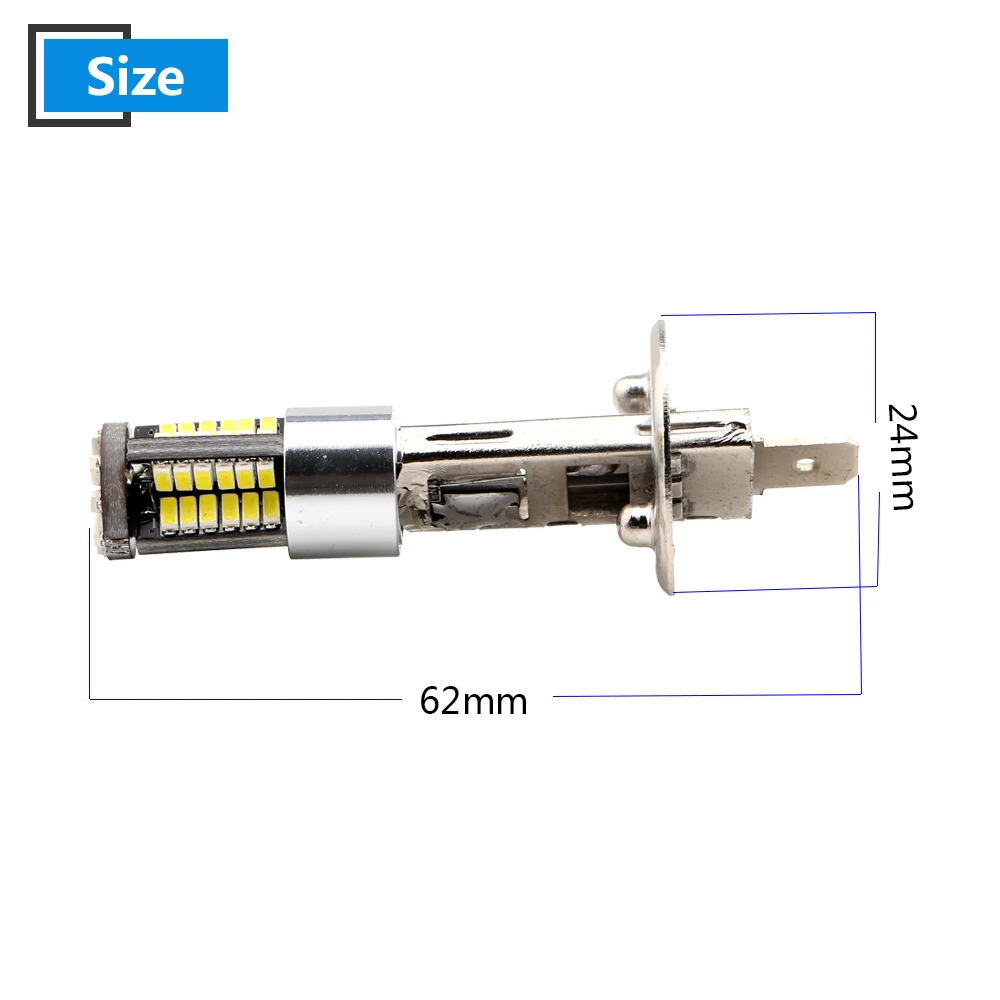 6 шт. Canbus DC 9-28 в 3014 57 SMD светильник без ошибок H1 H3 светодиоды Противотуманные фары головной светильник автоматический дневной свет дальнего света для автомобиля 570LM