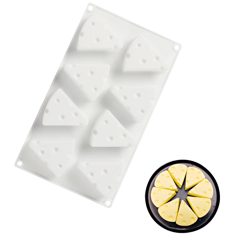 

Cheese Cake Silicone Mold DIY Baking Non-Stick Mousse Chocolate Cookies Pastry Molds 8 Holes Mold Baking Mold Kitchen Tool