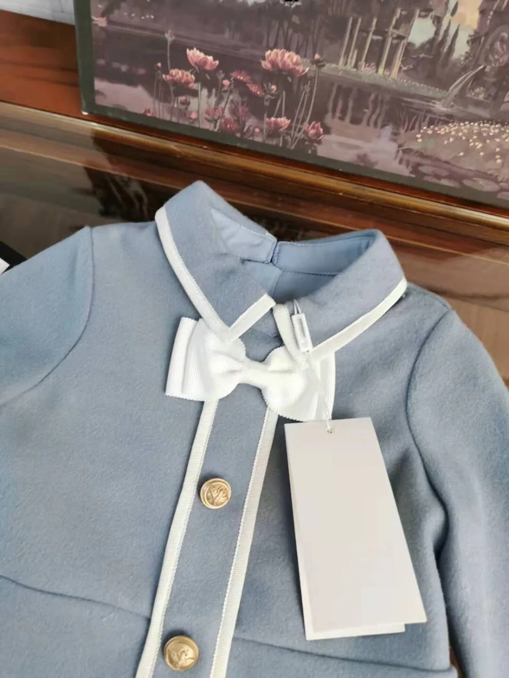 Платье для маленьких девочек; vestido; платье для крещения с бантом и длинными рукавами; Сезон Зима; коллекция года; консервативный стиль; 2 цвета; платья принцессы для маленьких девочек