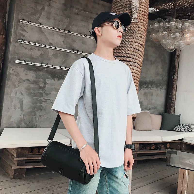 Поясная сумка Fanny Pack Модная ретро трендовая Маленькая кожаная сумка Crazy Horse индивидуальный дизайн маленькая Мужская поясная сумка