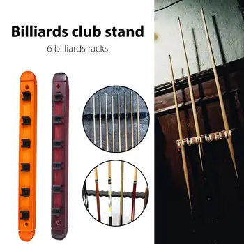 

Billiards Snooker Pool Cue Rack High Quality 6-Holes Wall Hanging Mount