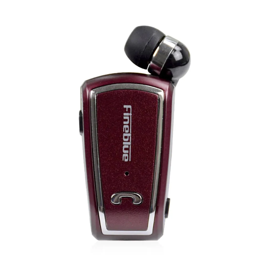 Fineblue F-V3 Wireless Bluetooth 4.0 Stereo Retractable Clip-on Earphone Headset N1HC