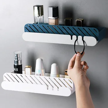 

Traceless Bathroom Shelves Shower Corner Shelf Shampoo Storage Drain Rack Bathroom Basket Holder Kitchen Organizer Shower Shelf