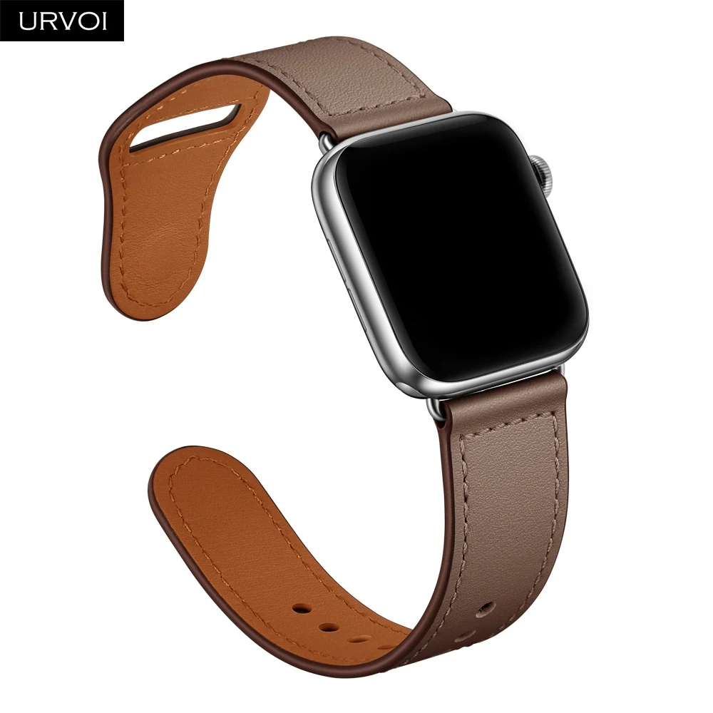 URVOI band для apple watch series 6 5 4 3 2 SE спортивный ремешок из натуральной кожи Swift iWatch с