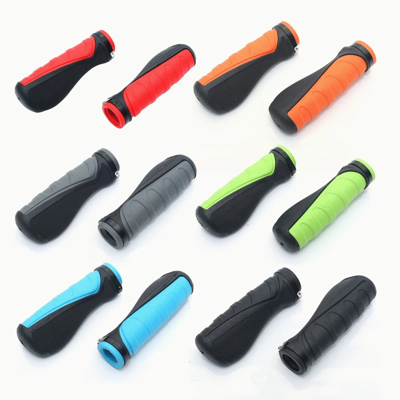 

Bicycle Grips Ergonomic Bar End Firm Mount Both Ends Lock Grip Handlebar 6 Color Tone Holder MTB Cycling Hand Rest