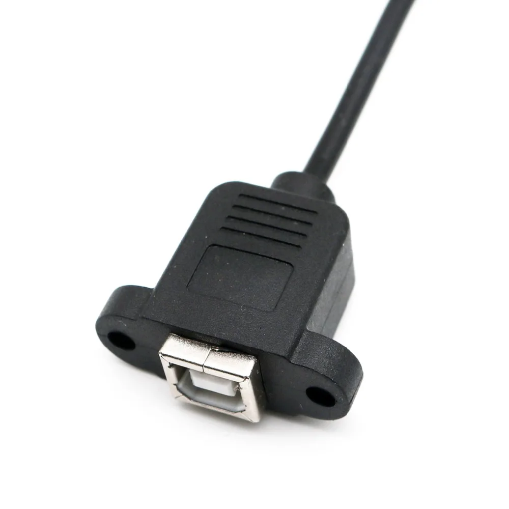 10 шт. USB 2,0 B гнездовая Панель Крепление на 5 Pin/Way Женский болт щит пайки Терминал подключаемый Тип Кабель-адаптер 30 см