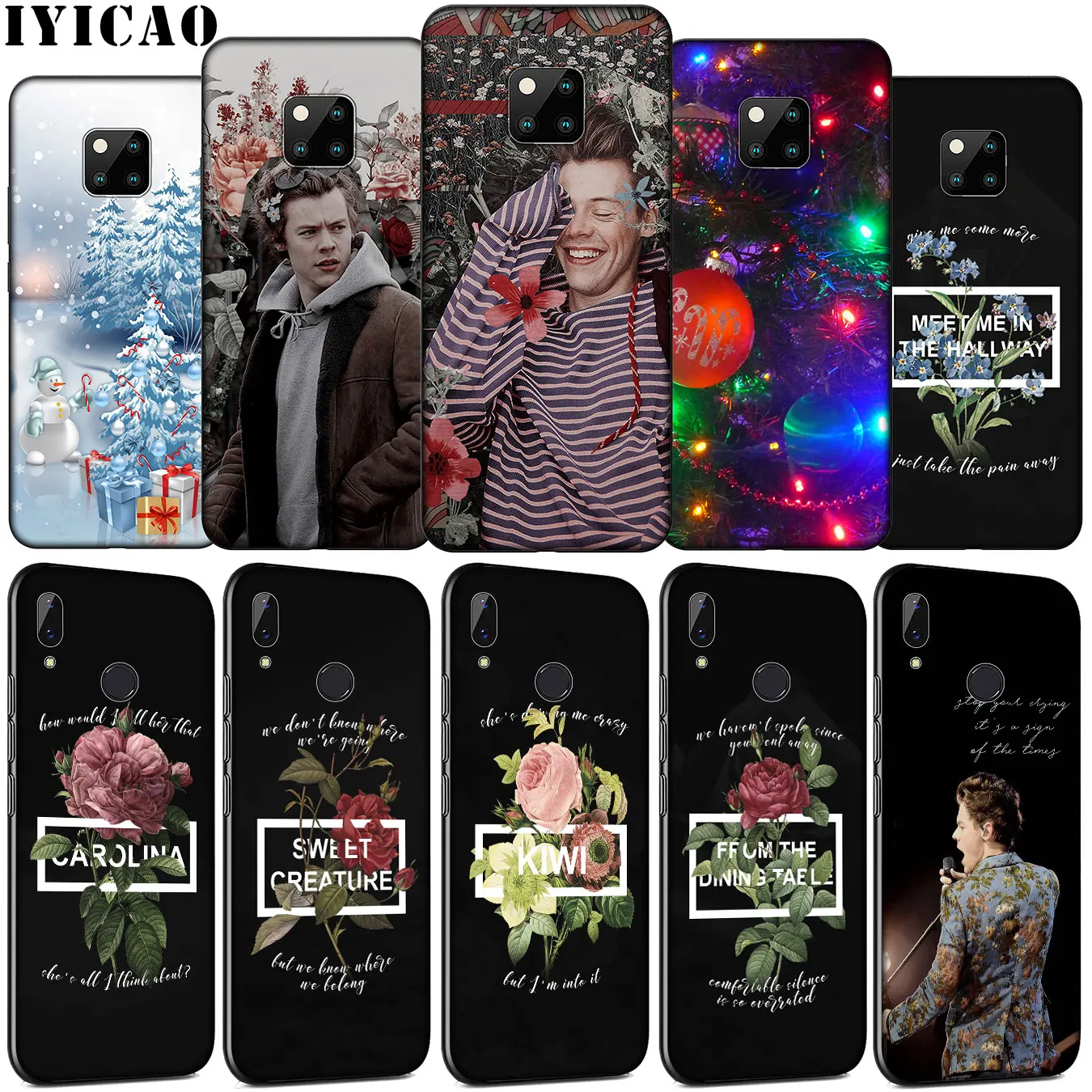 Harry Styles One Direction 1D Soft Silicone Phone Case for Huawei Mate 30 20 10 Pro Nova 5i 4 3 3i 2i 2 Lite TPU Black Cover | Мобильные