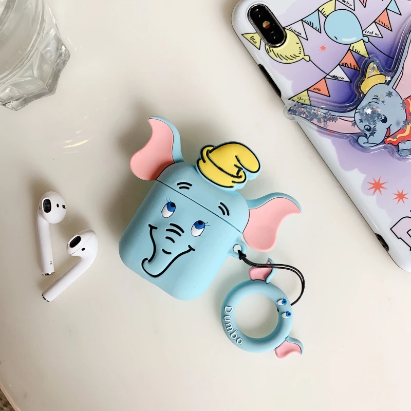 Stitch Mickey For Airpods 1 2 Case Fashion Box Soft Wireless Bluetooth Earphone Case For AirPods Dumbo Earphone Accessorie - Цвет: GJ0008