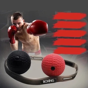 

Boxing Reflex Ball Head Band Fighting Raising Reaction Force Hand Eye Speed Training Punching Balls Muay Thai Exercise Equipment