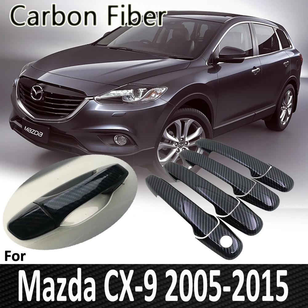 Черное углеродное волокно для Mazda CX-9 CX9 CX 9 2006 2007 2008 2009 2010 2011 2012 2013 2014 2015 Крышка