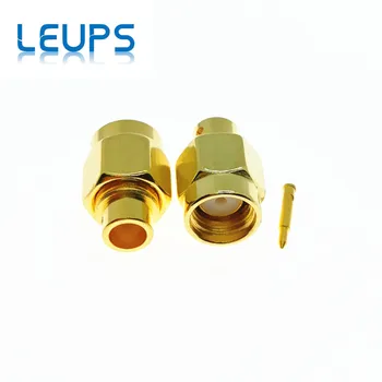 

10PCS SMA Male Or RP-SMA Male (Female Pin) Solder Semi-rigid B3 for RG141 RG402 cable RF Connector