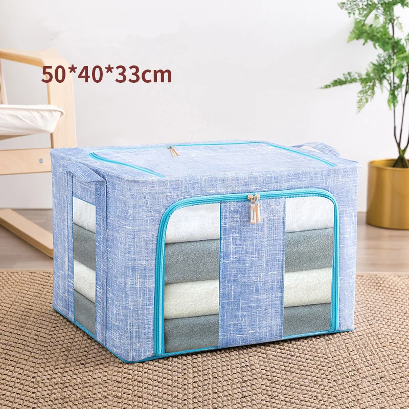 

Non-Woven Denim Storage Box Odor-Free Environmental Protection Box Folding Clothes Sundry Finishing Box Storage Bag
