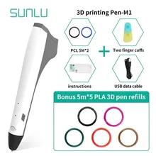 Детская 3D печать Ручка Prince M1 3D Ручка Поддержка PLA/PCL нити низкой температуры экологически чистый лучший подарок для детей и взрослых