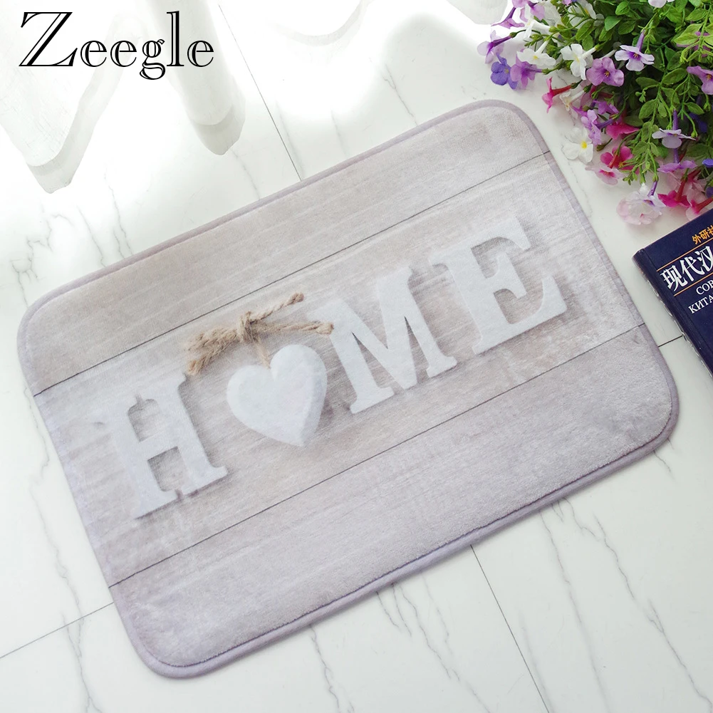 

Zeegle Door Mat Flannel Floor Mat Doormat Soft Indoor Rug Hallway Carpet Home Printed Outdoor Carpet Livng Room Rug