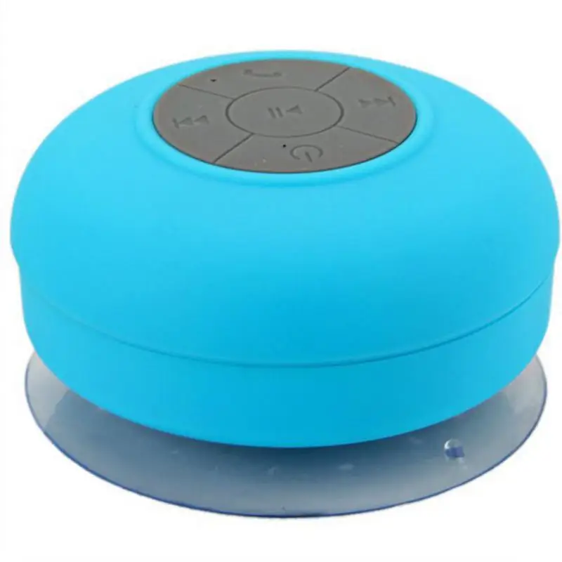 Портативный сабвуфер Душ водонепроницаемый беспроводной Bluetooth динамик автомобильный Громкая связь вызов музыка всасывания микрофон для IOS Android телефон - Цвет: Синий