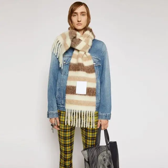 New 2021 AC studios men and women winter scarf Shawl Shawl warm shawl women cashmere blanket cashmere scarf neck scarf