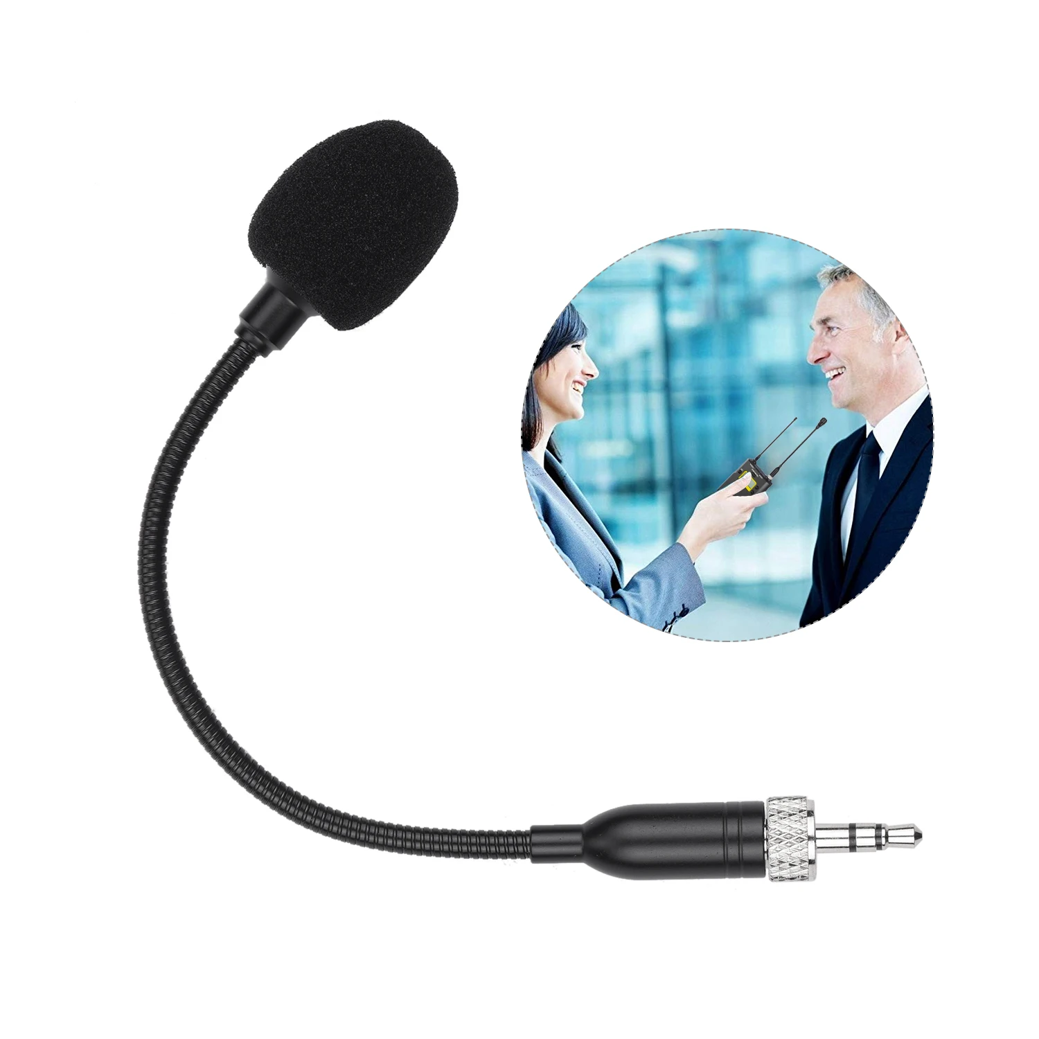 ACEMIC GM12 гибкий конденсаторный микрофон с 3,5 мм разъем TRS для sony UWP D11 D12 беспроводной микрофон передатчик