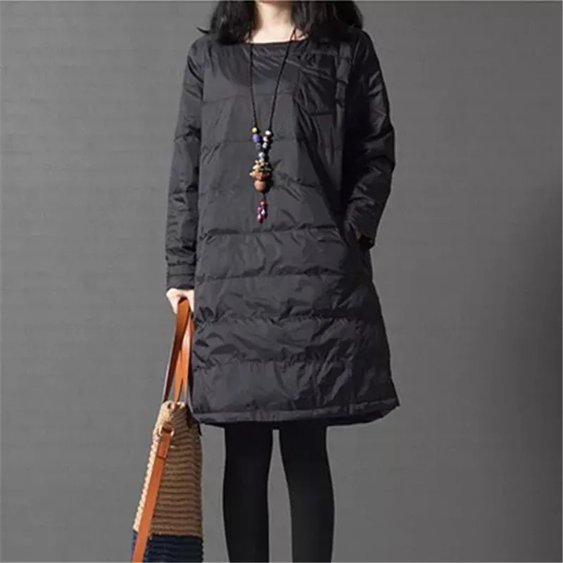 

2019 Plus size M-6XL 7XL Women winter jacket outerwear long wadded jacket female padded parka women's Autunm black overcoat