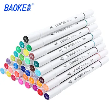 

Baoke Double Headed Oily Mark Pen Mp2923 Children Color Brush 12/18/24/36/48 Color Marking Pen