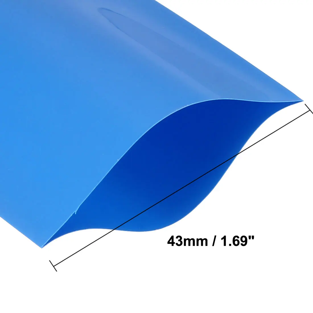 uxcell 1Pcs PVC Heat Shrink Tubing Tube 43mm for 18650 Shrink Film Flame Retardant Environmental Protection Insulation Soft