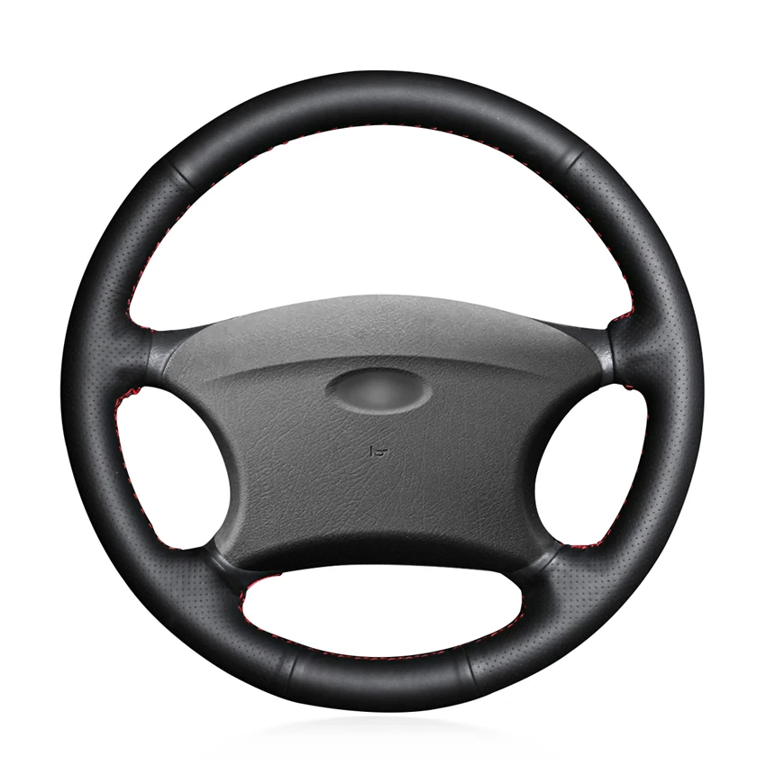 Сшитая вручную искусственная кожа черного цвета для Chevrolet Niva 2002 2009 Lada 2110 2011