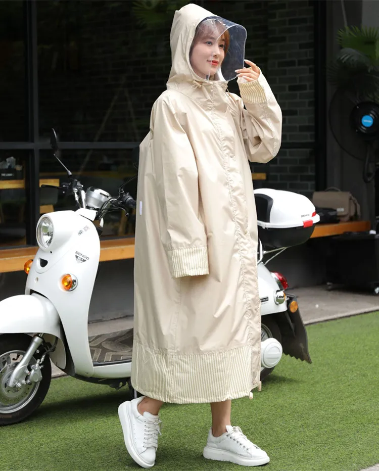 Long Waterproof Hooded Raincoat for Women Ponchos Jackets Windproof Female  Hiking Rainwear Chubasqueros Mujer