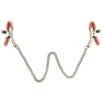 Sex Breast Nipple Clamp Clips Silver Gold Purple Chain Nipple Clip Shaking Clamps Stimulate Clip Sex Slaves Adult Sex Toys 3