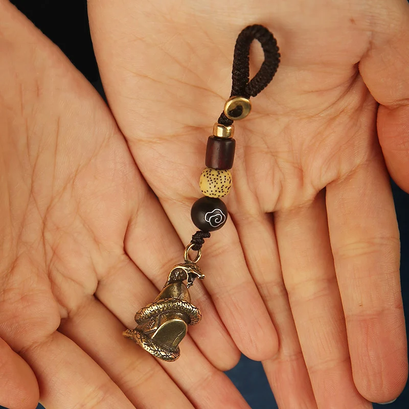 brass snake rope pendant (7)