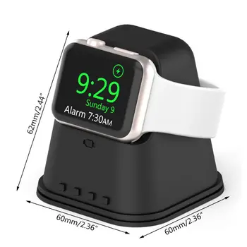 

Silicone Charge Stand Holder Charging Base Station Dock for iWatch- Series 12345 R91A