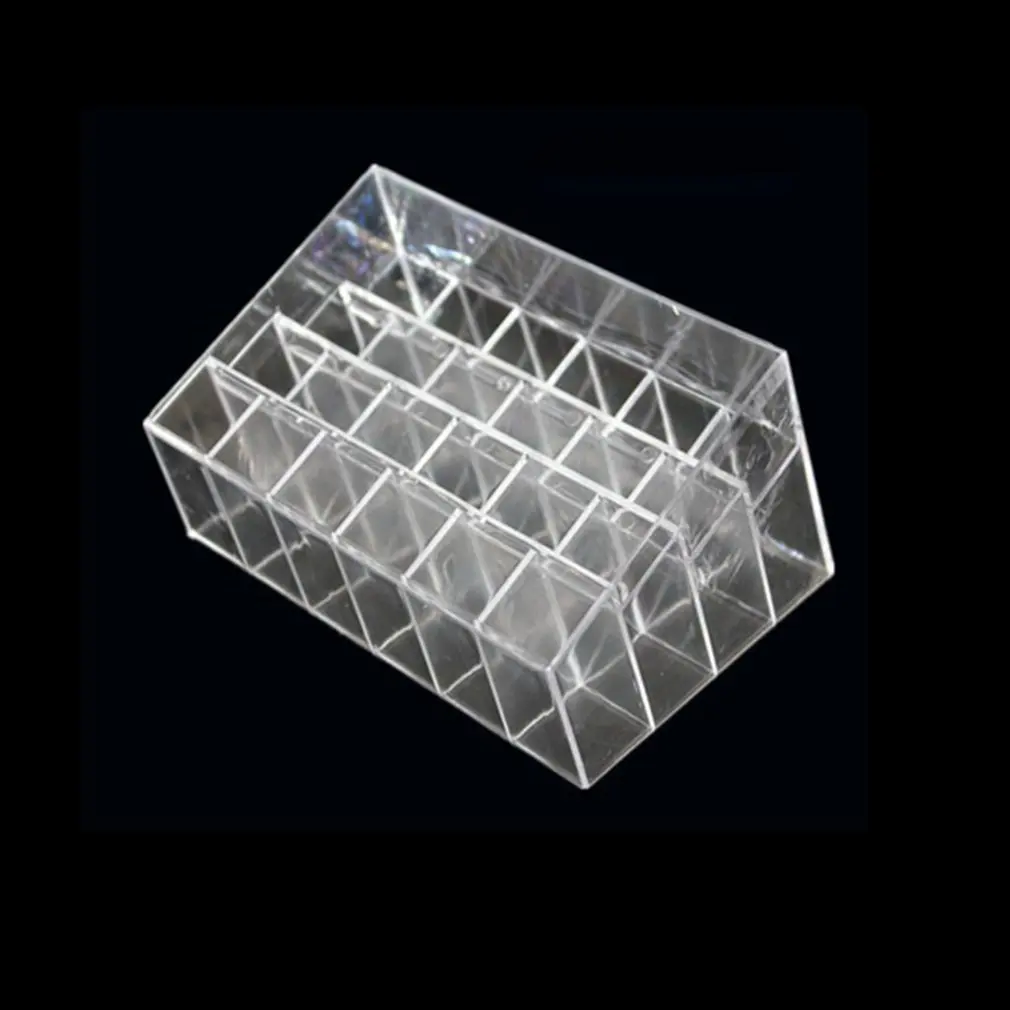 Cheap Chance of  24 Grids Lipstick Holder Makeup Lipstick Display Stand Storage Rack Makeup Organizer Acrylic Storag