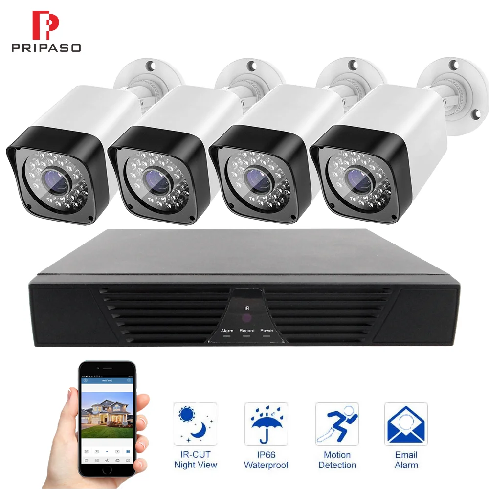 

Outdoor Analog Camera 8CH Video Surveillance Kit 720P CCTV System 1.0MP IR Night Vision Indoor Outdoor AHD Camera Waterproof
