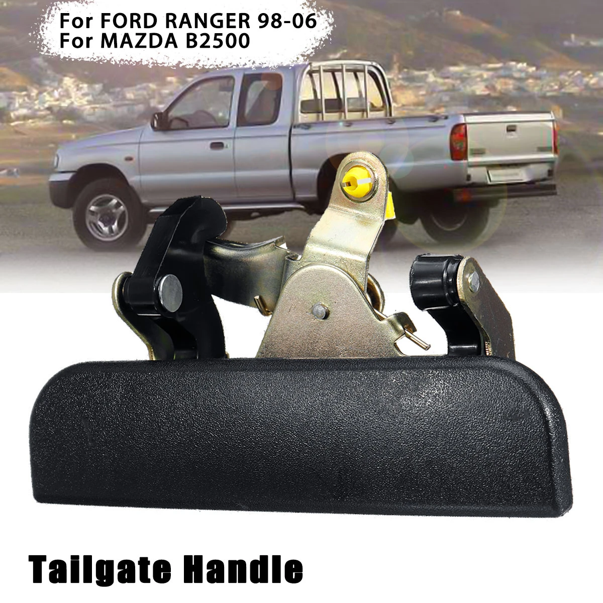 Car Rear Tailgate Trunk Handle Black For Ford Ranger 1998 1999 2000 2001 2002 2003 2006 For Mazda B2500 Auto Accessories Exterior Door Handles Aliexpress