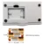 Caller ID display equipment white for landline phone fixed telephone home house office support FSK DTMF ETSE backlight